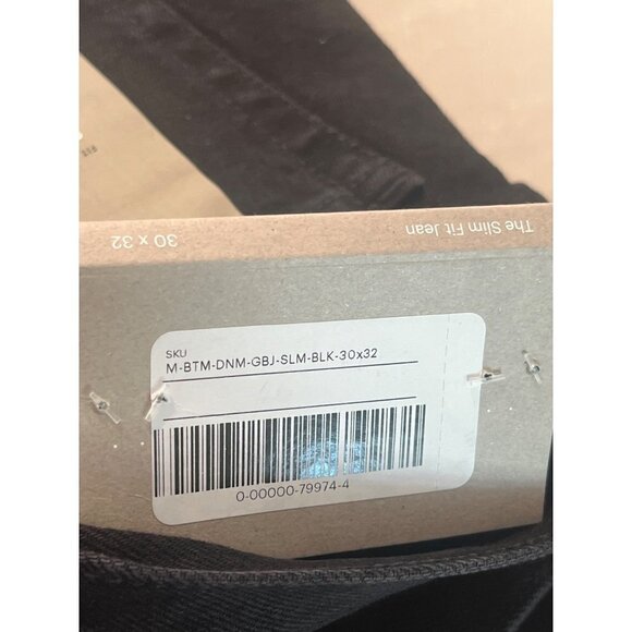 Everlane The Slim Fit Jeans in Black 30x32 New Mens Denim Pants - Picture 7 of 13